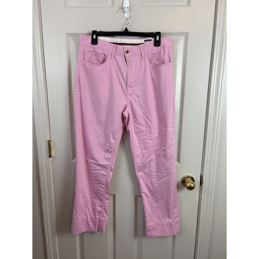 Polo Golf Ralph Lauren Mens Tailored Fit Pants 32/30 Pink lightweight Stretch